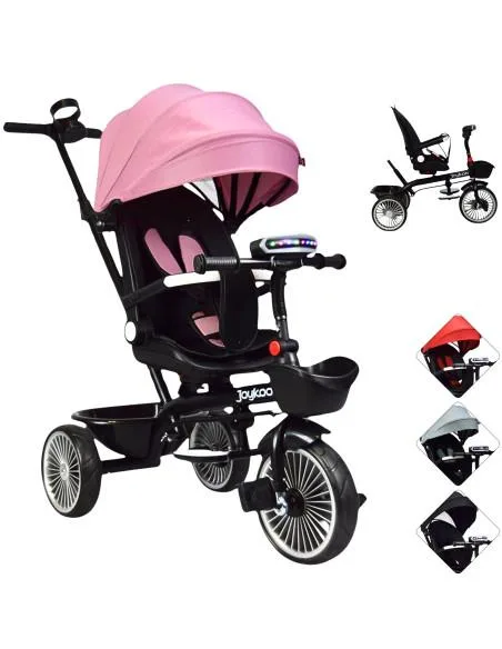 Triciclo para Niños Asiento Giratorio Reclinable con Luz y Sonido | Joykoo Tienda Oficial