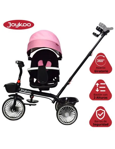 Triciclo para Niños Asiento Giratorio Reclinable con Luz y Sonido | Joykoo Tienda Oficial