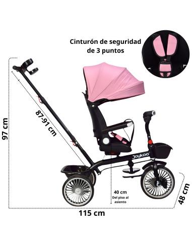 Triciclo para Niños Asiento Giratorio Reclinable con Luz y Sonido | Joykoo Tienda Oficial
