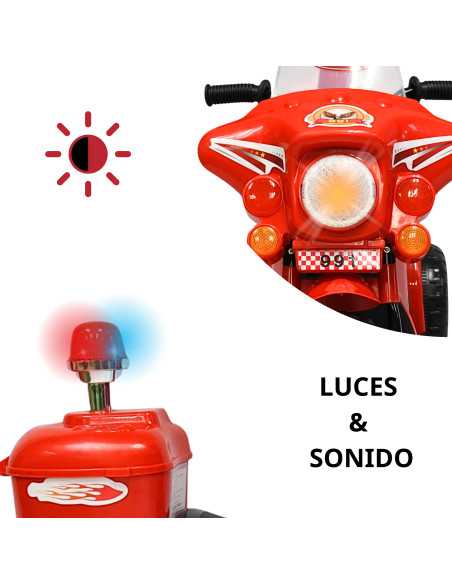 Moto Montable Eléctrica para Niños Luces y Sonido Bateria 6v | Joykoo Tienda Oficial