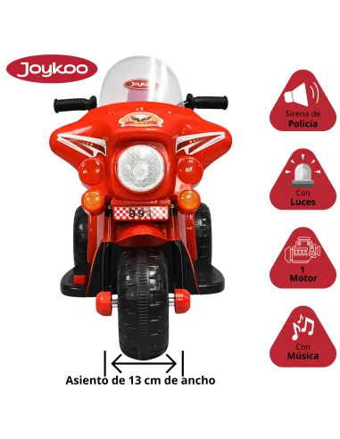 Moto Montable Eléctrica para Niños Luces y Sonido Bateria 6v | Joykoo Tienda Oficial