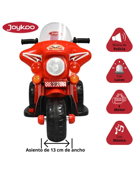 Moto Montable Eléctrica para Niños Luces y Sonido Bateria 6v | Joykoo Tienda Oficial