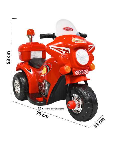 Moto Montable Eléctrica para Niños Luces y Sonido Bateria 6v | Joykoo Tienda Oficial
