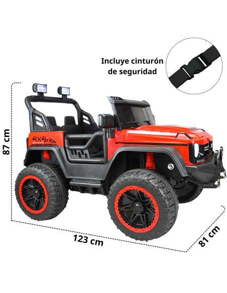 Montable Eléctrico Camioneta 4x4 para Niños Control Remoto 12v | Joykoo Tienda Oficial
