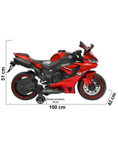 Moto Montable Eléctrica para Niños Luces Led Sonido y Freno Batería 12v | Joykoo Tienda Oficial