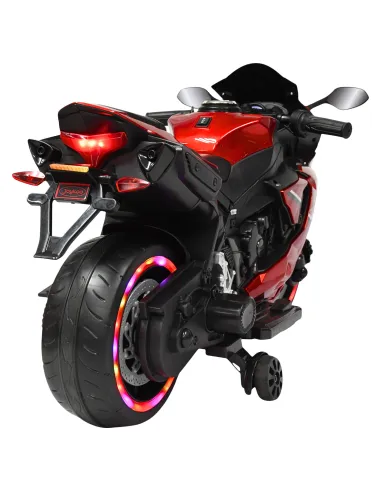 Moto Montable Eléctrica para Niños Luces Led Sonido y Freno Batería 12v | Joykoo Tienda Oficial