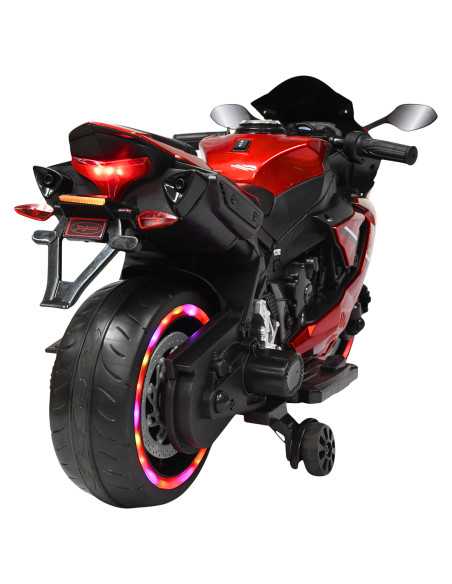 Moto Montable Eléctrica para Niños Luces Led Sonido y Freno Batería 12v | Joykoo Tienda Oficial