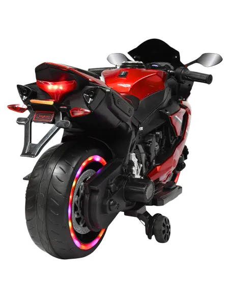 Moto Montable Eléctrica para Niños Luces Led Sonido y Freno Batería 12v | Joykoo Tienda Oficial