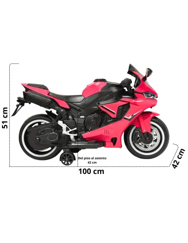 Moto Montable Eléctrica para Niños Luces Led Sonido y Freno Batería 12v | Joykoo Tienda Oficial