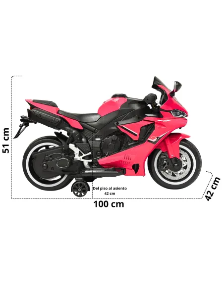 Moto Montable Eléctrica para Niños Luces Led Sonido y Freno Batería 12v | Joykoo Tienda Oficial