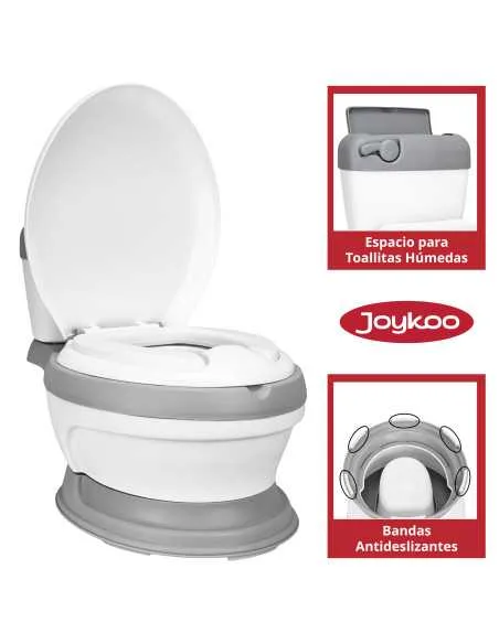 Baño Entrenador para Niños Asiento Acolchado Antideslizante Fácil de Limpiar Diseño Realista | Joykoo Tienda Oficial