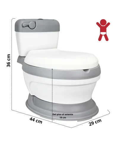 Baño Entrenador para Niños Asiento Acolchado Antideslizante Fácil de Limpiar Diseño Realista | Joykoo Tienda Oficial