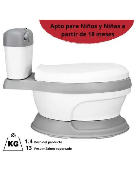 Baño Entrenador para Niños Asiento Acolchado Antideslizante Fácil de Limpiar Diseño Realista | Joykoo Tienda Oficial