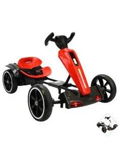 Montable Electrico para Niños Go Kart Luz Sonido Bluetooth Batería 12v Joykoo - 1