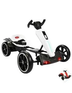 Montable Electrico para Niños Go Kart Luz Sonido Bluetooth Batería 12v Joykoo - 1 2