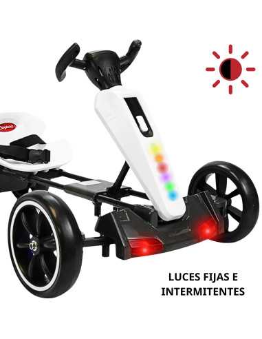 Montable Electrico para Niños Go Kart Luz Sonido Bluetooth Batería 12v | Joykoo Tienda Oficial