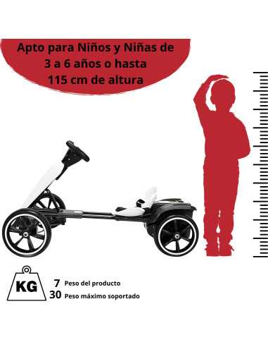 Montable Electrico para Niños Go Kart Luz Sonido Bluetooth Batería 12v | Joykoo Tienda Oficial