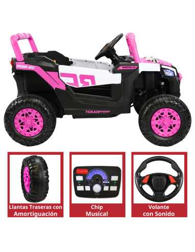 Montable Electrico para Niños Mini 4x4 Bluetooth Luz Sonido Batería 12v | Joykoo Tienda Oficial