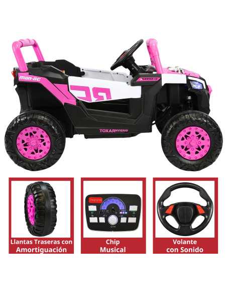 Montable Electrico para Niños Mini 4x4 Bluetooth Luz Sonido Batería 12v | Joykoo Tienda Oficial