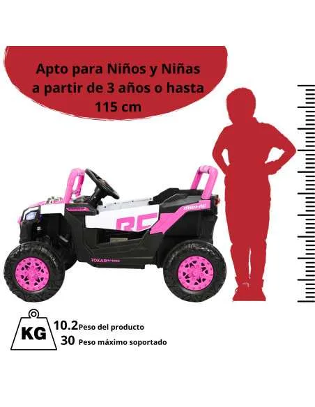 Montable Electrico para Niños Mini 4x4 Bluetooth Luz Sonido Batería 12v | Joykoo Tienda Oficial
