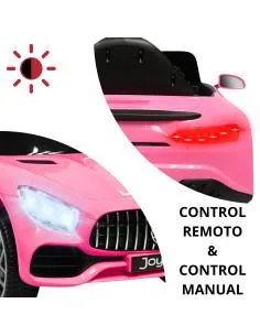 Montable Electrico para Niños Mini Coche Bluetooth, USB y Auxiliar Luces Sonido Batería 12v Joykoo - 1 2