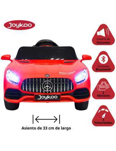 Montable Electrico para Niños Mini Coche Bluetooth, USB y Auxiliar Luces Sonido Batería 12v | Joykoo Tienda Oficial