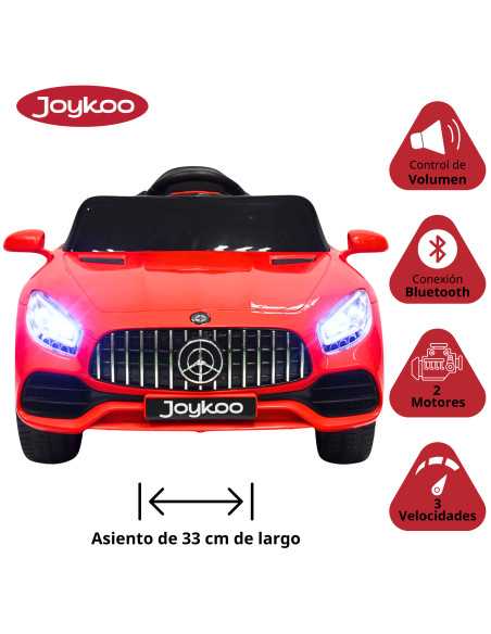 Montable Electrico para Niños Mini Coche Bluetooth, USB y Auxiliar Luces Sonido Batería 12v | Joykoo Tienda Oficial