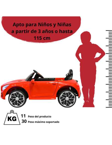 Montable Electrico para Niños Mini Coche Bluetooth, USB y Auxiliar Luces Sonido Batería 12v | Joykoo Tienda Oficial