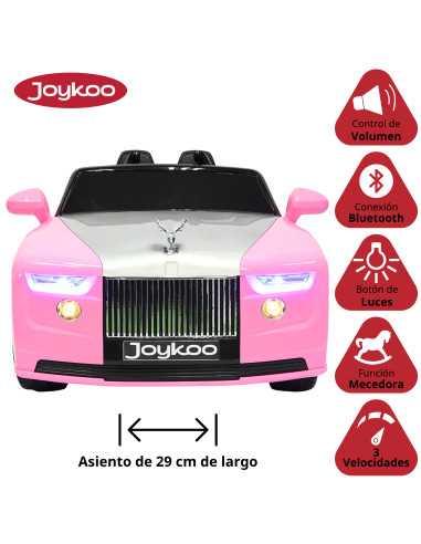 Montable Electrico Clásico para Niños Conexiones Bluetooth USB y Auxiliar Luces Sonido 12v | Joykoo Tienda Oficial
