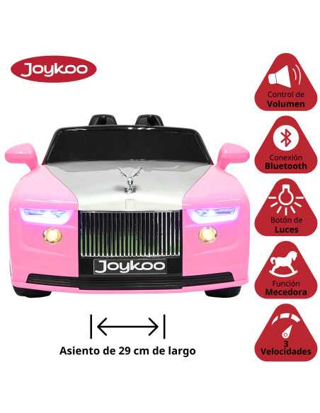 Montable Electrico Clásico para Niños Conexiones Bluetooth USB y Auxiliar Luces Sonido 12v | Joykoo Tienda Oficial