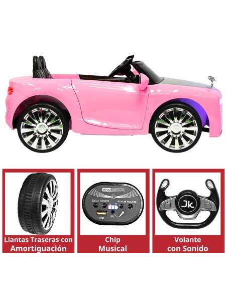 Montable Electrico Clásico para Niños Conexiones Bluetooth USB y Auxiliar Luces Sonido 12v | Joykoo Tienda Oficial