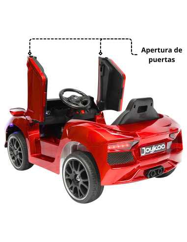 Montable Electrico para Niños Carro Deportivo con Bluetooth Luz Led Control Remoto 12v | Joykoo Tienda Oficial