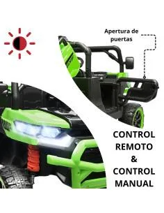 Montable Eléctrico para Niños 6x6 Caja de Vuelco Atomática Luz y Sonido Bluetooth 12v Joykoo - 1 2