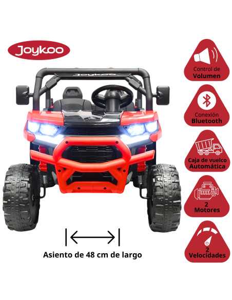 Montable Eléctrico para Niños 6x6 Caja de Vuelco Atomática Luz y Sonido Bluetooth 12v | Joykoo Tienda Oficial