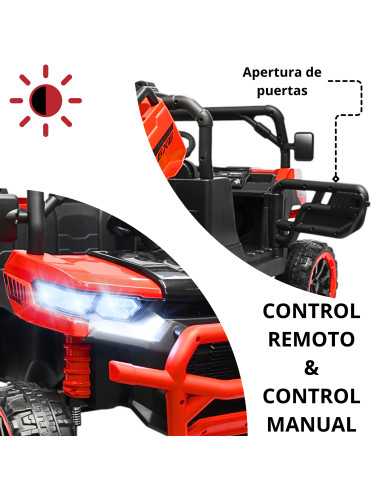 Montable Eléctrico para Niños 6x6 Caja de Vuelco Atomática Luz y Sonido Bluetooth 12v | Joykoo Tienda Oficial