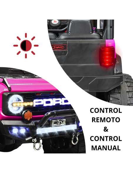 Montable Electrico Camioneta 4x4 para Niños Bluetooth Luces Led Control Remoto Batería 12v | Joykoo Tienda Oficial