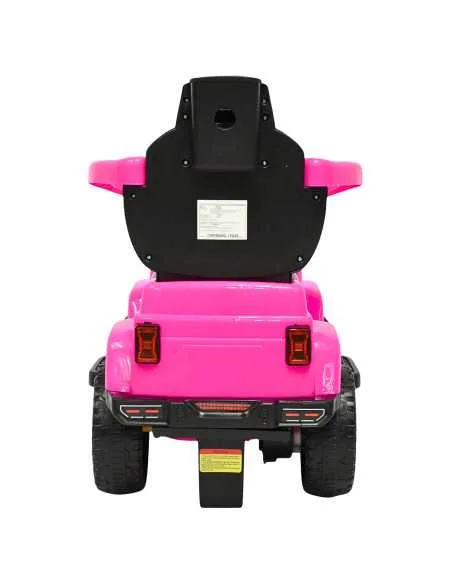 Montable Electrico para Niños Híbrido con Bastón y Pedal Acelerador Barras de Seguridad Luces Batería 6v | Joykoo Tienda Oficial