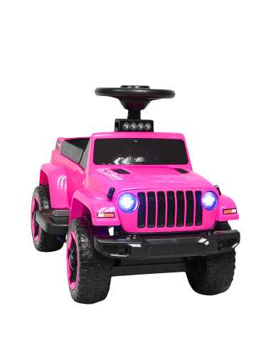 Montable Electrico para Niños Híbrido con Bastón y Pedal Acelerador Barras de Seguridad Luces Batería 6v | Joykoo Tienda Oficial