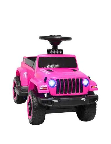 Montable Electrico para Niños Híbrido con Bastón y Pedal Acelerador Barras de Seguridad Luces Batería 6v | Joykoo Tienda Oficial