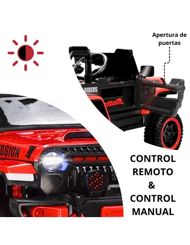 Montable Electrico Camioneta Rubbion Para Niños Control Remoto Luz 12v | Joykoo Tienda Oficial