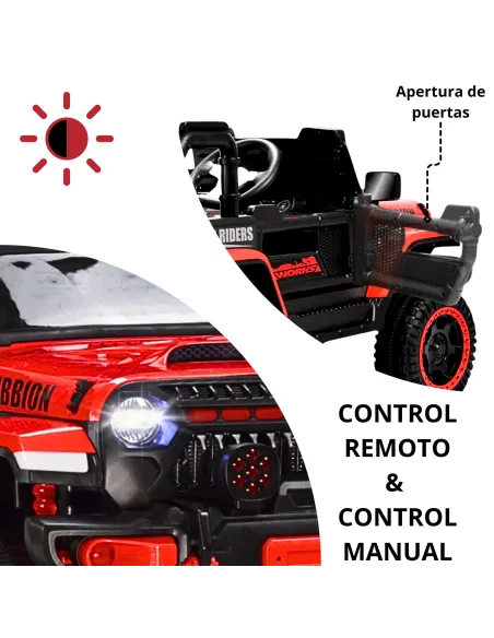 Montable Electrico Camioneta Rubbion Para Niños Control Remoto Luz 12v | Joykoo Tienda Oficial