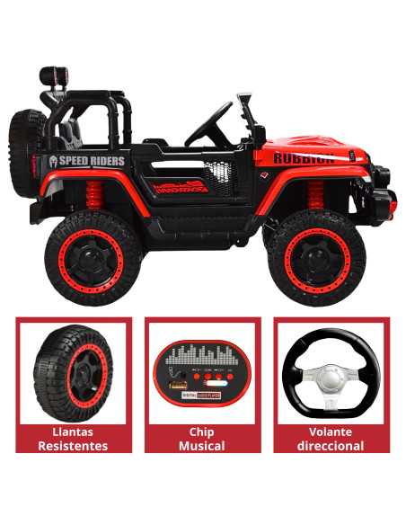 Montable Electrico Camioneta Rubbion Para Niños Control Remoto Luz 12v | Joykoo Tienda Oficial
