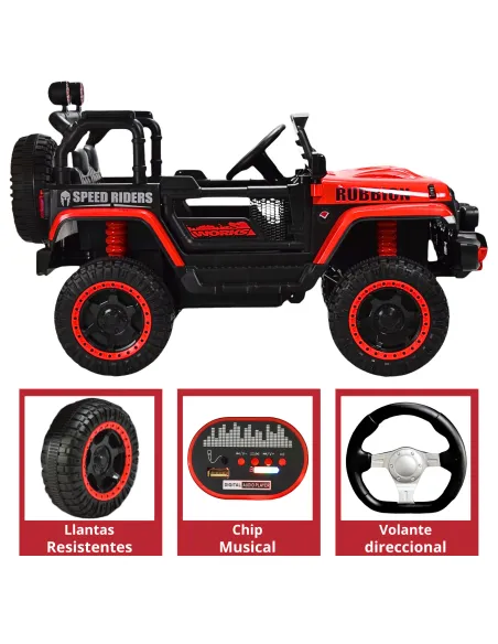 Montable Electrico Camioneta Rubbion Para Niños Control Remoto Luz 12v | Joykoo Tienda Oficial