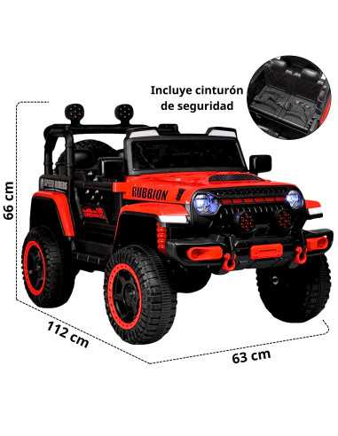 Montable Electrico Camioneta Rubbion Para Niños Control Remoto Luz 12v | Joykoo Tienda Oficial