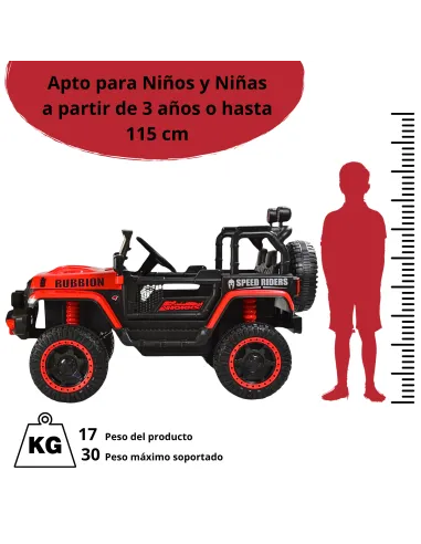 Montable Electrico Camioneta Rubbion Para Niños Control Remoto Luz 12v | Joykoo Tienda Oficial