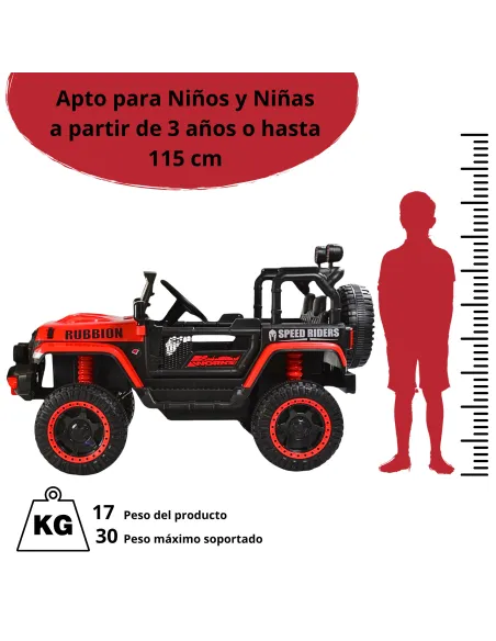 Montable Electrico Camioneta Rubbion Para Niños Control Remoto Luz 12v | Joykoo Tienda Oficial