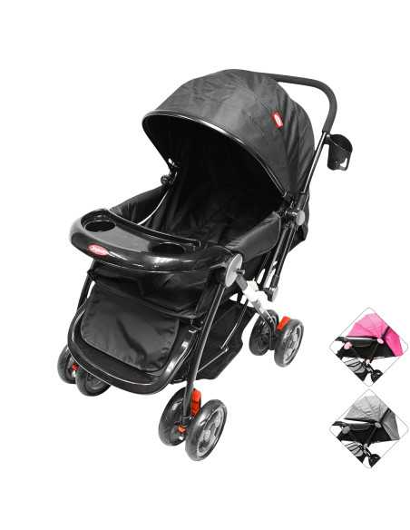 Carriola para Bebé Manubrio Reversible Asiento Reclinable Frenos y Cinturón de Seguridad Soporta hasta 15 kg | Joykoo Tienda Oficial