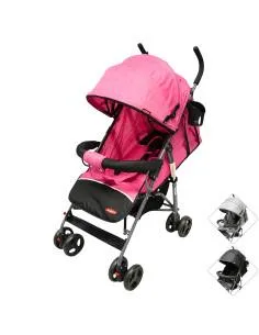 Carriola de Bastón para Bebé Asiento Multiposiciones Ruedas con Freno Cinturón de 5 Puntos Soporta hasta 15 kg Joykoo - 1
