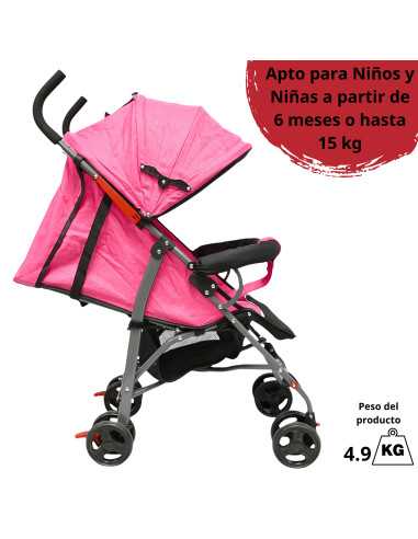 Carriola de Bastón para Bebé Asiento Multiposiciones Ruedas con Freno Cinturón de 5 Puntos Soporta hasta 15 kg | Joykoo Tienda Oficial