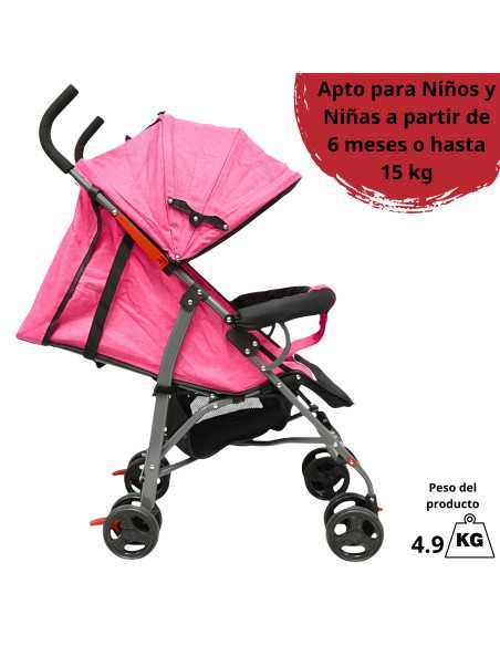 Carriola de Bastón para Bebé Asiento Multiposiciones Ruedas con Freno Cinturón de 5 Puntos Soporta hasta 15 kg | Joykoo Tienda Oficial